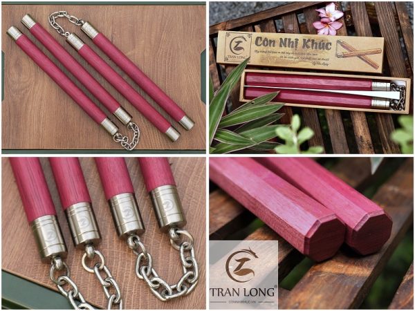 côn nhị khúc gỗ purpleheart với sắc tím nổi bật