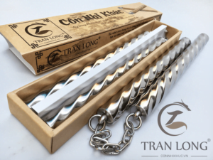 Côn nhị khúc Inox Xoắn